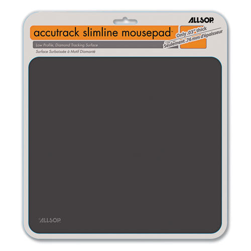 Image of Allsop® Accutrack Slimline Mouse Pad, X-Large, 11.5 x 12.5, Graphite