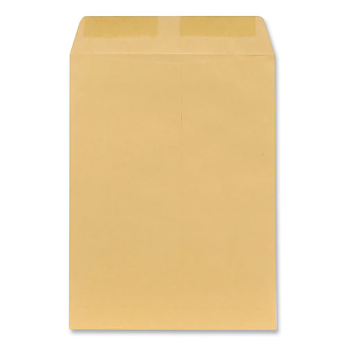 Image of Universal® Catalog Envelope, 28 lb Bond Weight Kraft, #10 1/2, Square Flap, Gummed Closure, 9 x 12, Brown Kraft, 100/Box