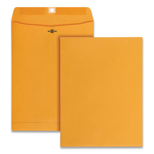 Image of Universal® Kraft Clasp Envelope, #90, Square Flap, Clasp/Gummed Closure, 9 x 12, Brown Kraft, 250/Carton