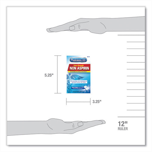 Image of PhysiciansCare® Non Aspirin Acetaminophen Medication, Two-Pack, 50 Packs/box