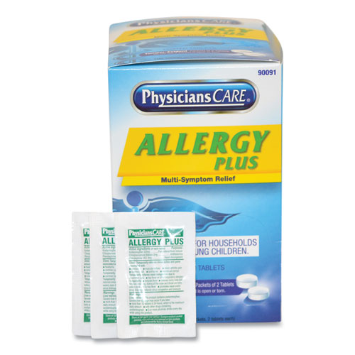 Image of PhysiciansCare® Allergy Antihistamine Medication, Two-Pack, 50 Packs/box