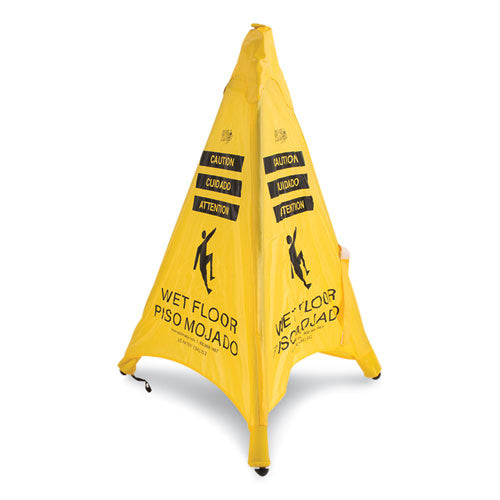 Image of Spill Magic Pop Up Safety Cone, 3 X 2.5 X 20, Yellow