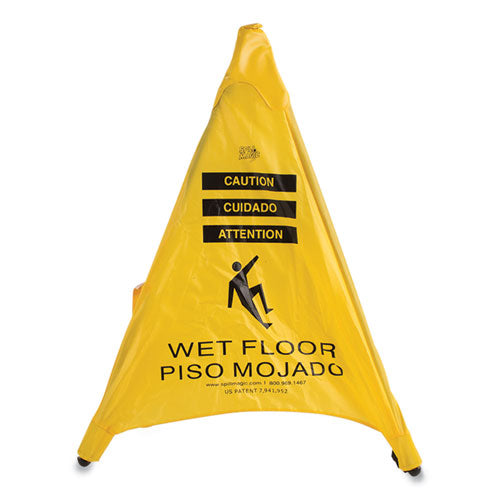 Image of Spill Magic Pop Up Safety Cone, 3 X 2.5 X 30, Yellow