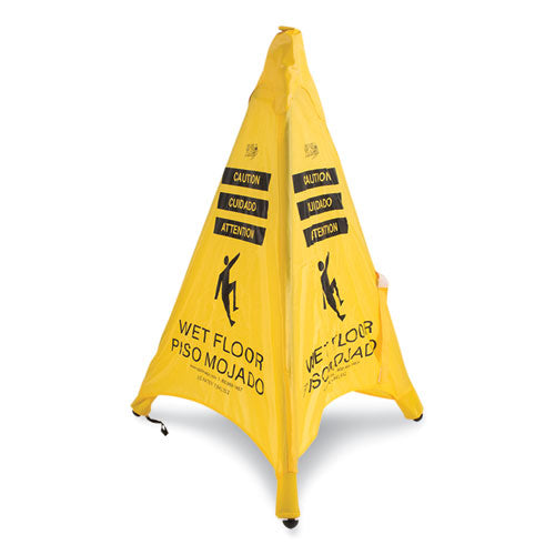 Image of Spill Magic Pop Up Safety Cone, 3 X 2.5 X 30, Yellow
