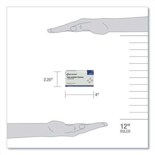 Image of PhysiciansCare® by First Aid Only® First Aid Kit Refill Triple Antibiotic Ointment, Packet, 12/box