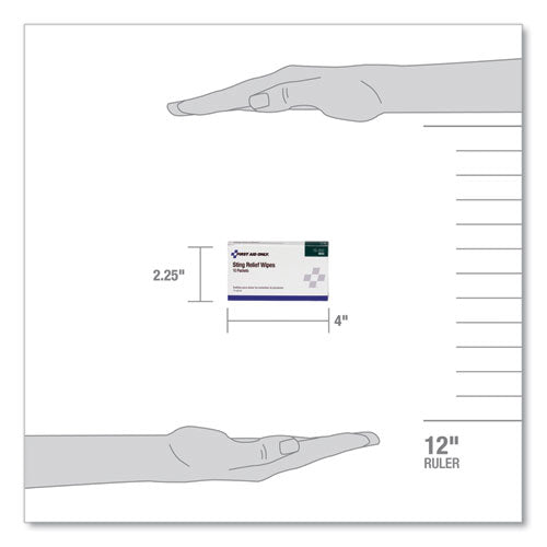 Image of PhysiciansCare® by First Aid Only® First Aid Sting Relief Pads, 10/box
