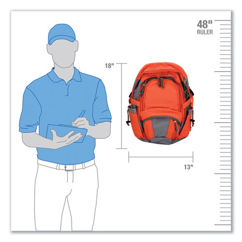 Image of PhysiciansCare® by First Aid Only® Emergency Preparedness First Aid Backpack, Xl, 63 Pieces, Nylon Fabric
