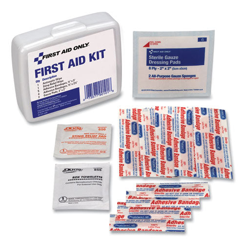 Image of PhysiciansCare® by First Aid Only® First Aid On The Go Kit, Mini, 13 Pieces, Plastic Case