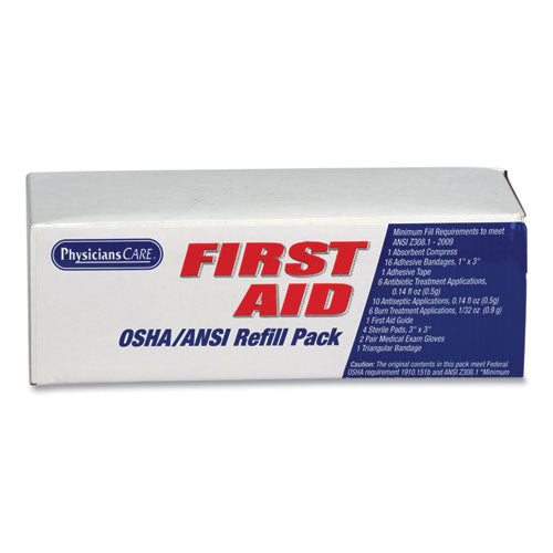 Image of PhysiciansCare® by First Aid Only® Osha First Aid Refill Kit, 41 Pieces/kit