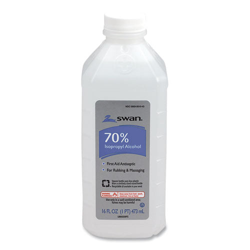 Image of PhysiciansCare® by First Aid Only® First Aid Kit Rubbing Alcohol, Isopropyl Alcohol, 16 Oz Bottle