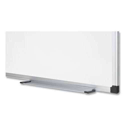 Image of MasterVision® Porcelain Value Dry Erase Board, 36" x 48", White Surface, Satin Aluminum Frame