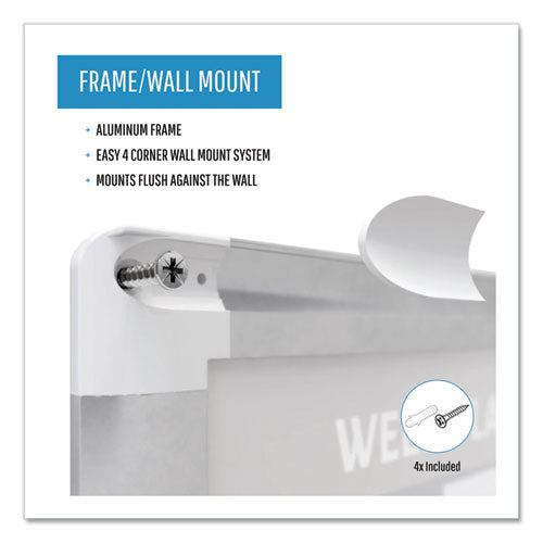 Image of MasterVision® Magnetic Dry Erase Calendar Board, Monthly Planning/Scheduling, 36" x 24", White Surface, Satin Aluminum Frame