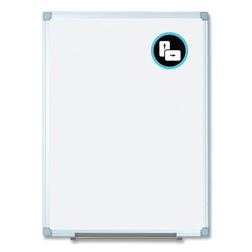 Image of MasterVision® Earth Silver Easy Clean Dry Erase Boards, 72" x 48", White Surface, Satin Aluminum Frame