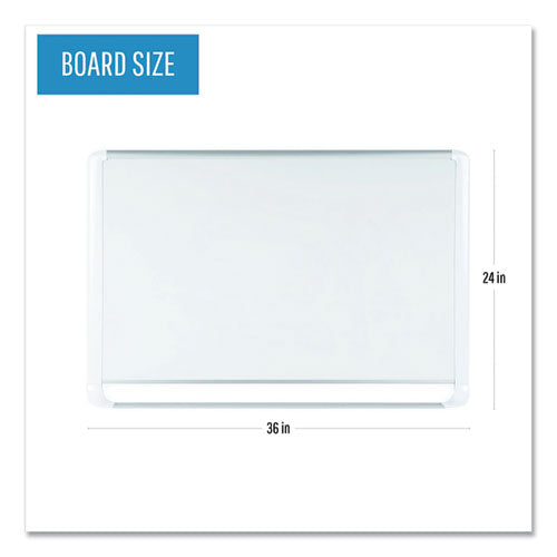 Image of MasterVision® Gold Ultra Magnetic Dry Erase Boards, 36" x 24", White Surface, White/Natural Aluminum Frame