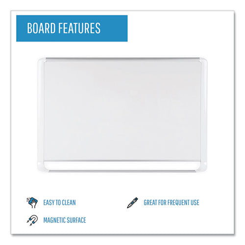 Image of MasterVision® Gold Ultra Magnetic Dry Erase Boards, 36" x 24", White Surface, White/Natural Aluminum Frame