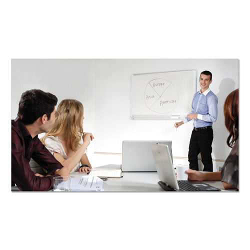 Image of MasterVision® Gold Ultra Magnetic Dry Erase Boards, 36" x 24", White Surface, White/Natural Aluminum Frame