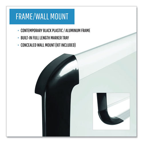 Image of MasterVision® Gold Ultra Magnetic Dry Erase Boards, 48" x 36", White Surface, Black/Satin Aluminum Frame
