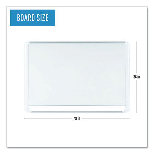 Image of MasterVision® Gold Ultra Magnetic Dry Erase Boards, 48" x 36", White Surface, White/Natural Aluminum Frame