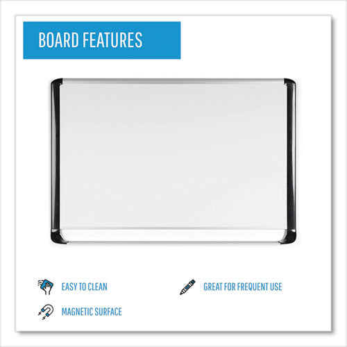 Image of MasterVision® Gold Ultra Magnetic Dry Erase Boards, 72" x 48", White Surface, Black/Satin Aluminum Frame