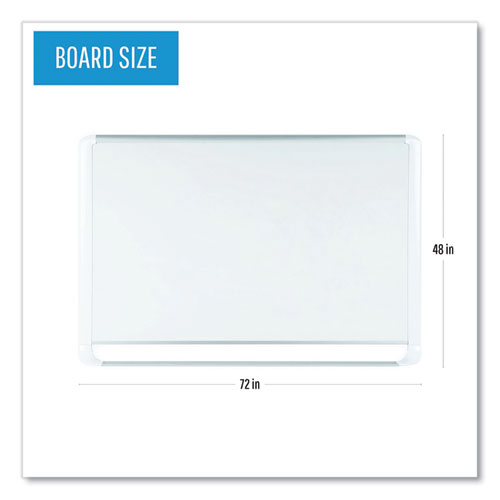 Image of MasterVision® Gold Ultra Magnetic Dry Erase Boards, 72" x 48", White Surface, White/Natural Aluminum Frame