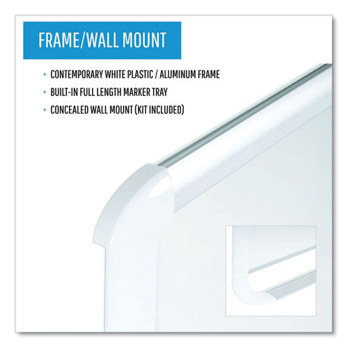 Image of MasterVision® Gold Ultra Magnetic Dry Erase Boards, 72" x 48", White Surface, White/Natural Aluminum Frame