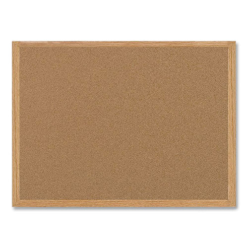 Image of MasterVision® Earth Cork Board, 48" x 36", Tan Surface, Oak Finished Wood Frame