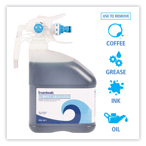 Image of Boardwalk® PDC Cleaner Degreaser, Unscented, 3 L Bottle, 2/Carton