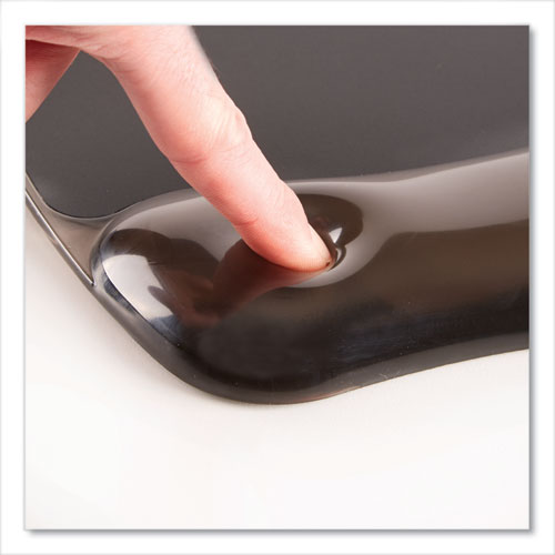 Image of Fellowes® Gel Crystals Keyboard Wrist Rest, 18.5 x 2.25, Black
