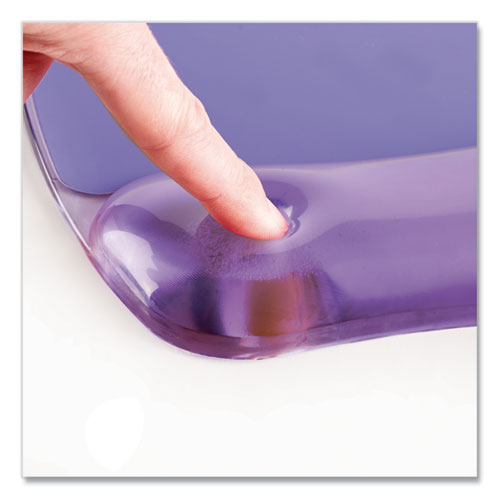 Image of Fellowes® Gel Crystals Keyboard Wrist Rest, 18.5 x 2.25, Purple