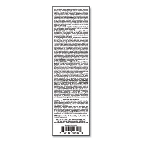 Image of Big D Industries Pheno D+ Aerosol Disinfectant/deodorizer, Citrus Scent, 16.5 Oz Aerosol Spray Can, 12/carton
