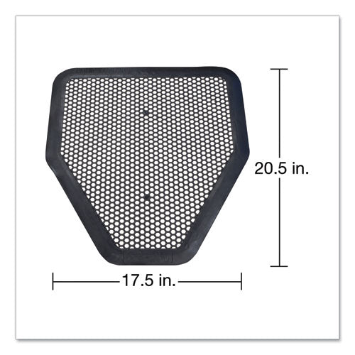 Image of Big D Industries Deo-Gard Disposable Urinal Mat, Charcoal, Mountain Air, 17.5 X 20.5, 6/carton