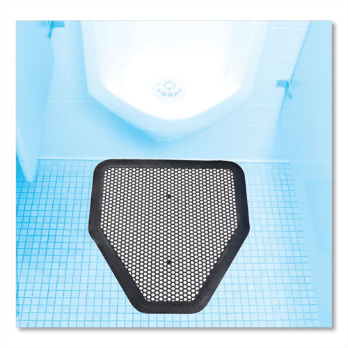 Image of Big D Industries Deo-Gard Disposable Urinal Mat, Charcoal, Mountain Air, 17.5 X 20.5, 6/carton