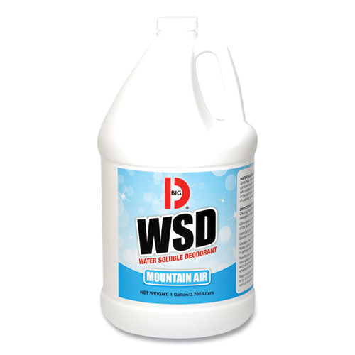 Image of Big D Industries Water-Soluble Deodorant, Mountain Air, 1 Gal Bottle, 4/carton