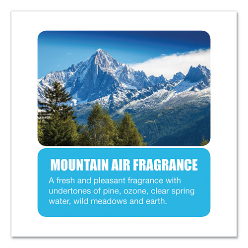 Image of Big D Industries Diamond 3d Urinal Screen, Mountain Air Scent, Blue, 10/pack, 6 Packs/carton