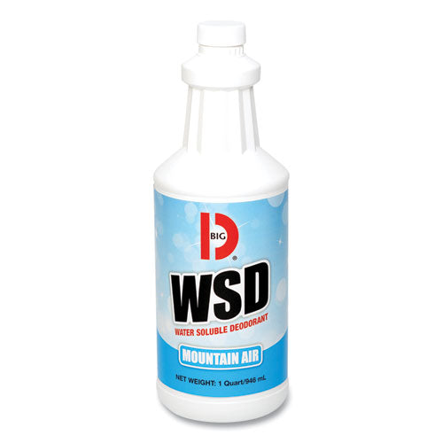 Image of Big D Industries Water-Soluble Deodorant, Mountain Air, 32 Oz Bottle, 12/carton