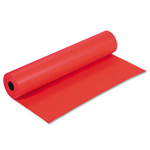 Image of Pacon® Rainbow Duo-Finish Colored Kraft Paper, 35 lb Wrapping Weight, 36" x 1,000 ft, Flame