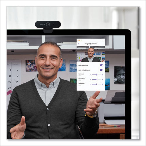 Image of Logitech® Brio Ultra Hd Webcam, 1920 Pixels X 1080 Pixels, Black
