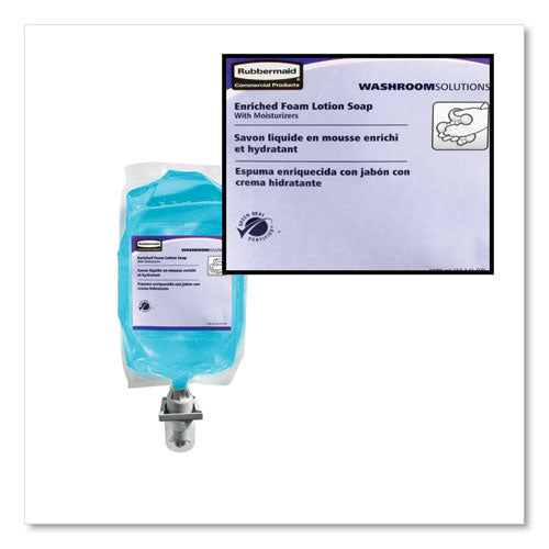 Image of Rubbermaid® Commercial Autofoam Hand Soap Refill, Lotion Soap with Moisturizer, Light Citrus Scent, 1,100 mL, 4/Carton