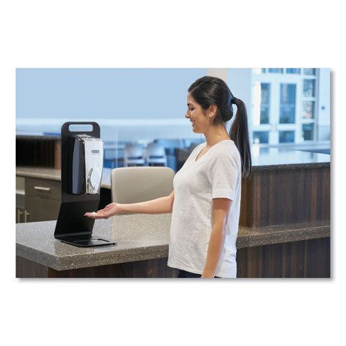 Image of Rubbermaid® Commercial Autofoam Touch-Free Dispenser, 1,100 Ml, 5.2 X 5.25 X 10.9, Black/chrome
