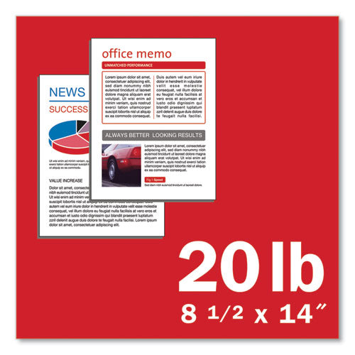 Image of Navigator® Premium Multipurpose Copy Paper, 97 Bright, 20 lb Bond Weight, 8.5 x 14, White, 500 Sheets/Ream, 10 Reams/Carton