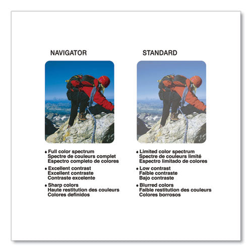 Image of Navigator® Platinum Paper, 99 Bright, 24 lb Bond Weight, 8.5 x 11, White, 500 Sheets/Ream, 10 Reams/Carton