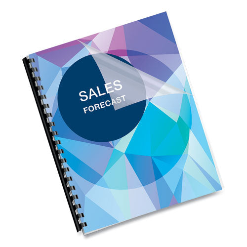 Image of Fellowes® PET Ultra Clear Binding Covers, 7 mil, Clear, 11 x 8.5, Unpunched, 100/Pack