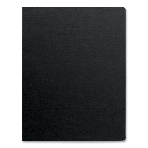 Image of Fellowes® Futura Presentation Covers for Binding Systems, Opaque Black, 11.25 x 8.75, Unpunched, 25/Pack