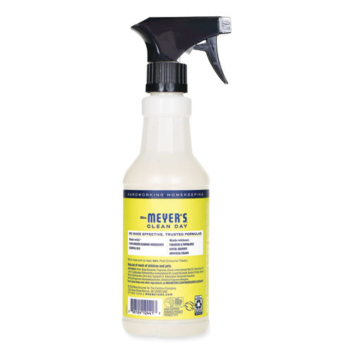 Image of Mrs. Meyer's® Multi Purpose Cleaner, Lemon Scent, 16 Oz Spray Bottle, 6/carton