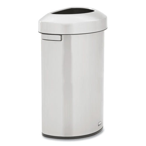 Image of Rubbermaid® Commercial Refine Series Waste Receptacle, 21 gal, Plastic/Stainless Steel