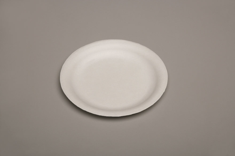 Image of Skilcraft Paper Plates, Compostable, 6-1/2" Diameter