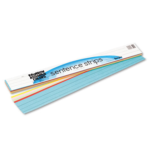 Image of Pacon® Sentence Strips, 24 X 3, Lightweight, Assorted Colors, 100/pack