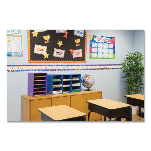 Image of Bankers Box® Vertical Classroom Organizer, 6 Shelves, 11.88 x 13.25 x 18, Purple