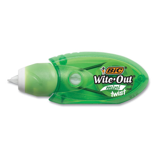 Image of BIC® Wite-Out Mini Twist Correction Tape, Non-Refillable, Blue/Fuchsia Applicators 0.2" x 314", 2/Pack