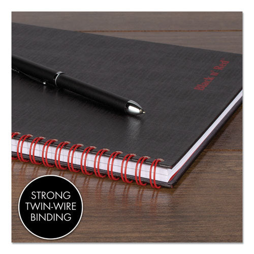 Image of Black n' Red Hardcover Twinwire Notebooks, SCRIBZEE Compatible, 1-Subject, Wide/Legal Rule, Black/Red Cover, (70) 9.88 x 6.88 Sheets